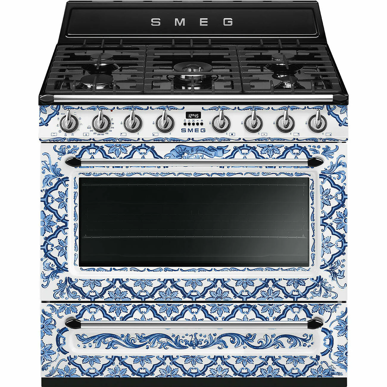 90cm Divina Cucina Blu Mediterraneo Dual Fuel Range Cooker - Image 8