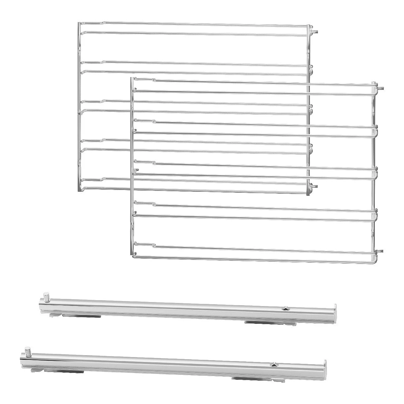 Partially extractable telescopic guidesb with side racks for SO Models - Image 12